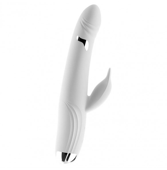 MizzZee - Electric Shock Dual Vibrator Wand (Chargeable - White)